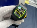 Super Clone Richard Mille RM 61-01 Yohan Blake Super Clone RMUL2 Skeleton Manual Wind Watch Black Rubber Strap image 4