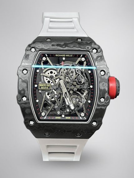 Swiss Richard Mille RM 35-02 Super Clone Rafael Nadal Watch – Skeletonized Dial & White Rubber Strap image 1