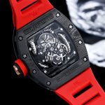 Swiss Super Clone Richard Mille RM 57-03 Dragon Skeleton Dial, Carbon Fiber Case, Red Rubber Strap Luxury Watch image 9