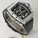 UMI RM 61-01 Yohan Blake Skeleton Dial White Forged Carbon Sports Super Clone Watch image 4