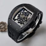 UMI Richard Mille RM 055 Bubba Watson Black Ceramic White Flange Super Clone Watch image 4
