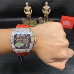 Super Clone Richard Mille RM 11-03 Men’s Watch with Diamond Bezel And Skeleton Dial Design image 6