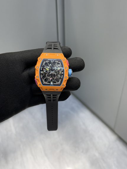 Super Clone Richard Mille RM 35-03 Orange NTPT Carbon Fiber Super Clone Watch - New Arrivals image 2