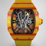 Best Swiss Super Clone Richard Mille RM 27-03 Red Yellow Carbon Fiber Watch image 1