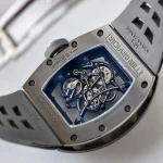 UMI Richard Mille RM 055 Bubba Watson All Grey Super Clone Skeleton Dial Ceramic Case RMUL2 Movement image 9