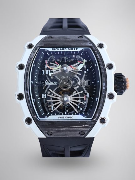 Super Clone Richard Mille RM21-02 Watch – Swiss Skeleton Tourbillon, Carbon Case, Sport Style image 1