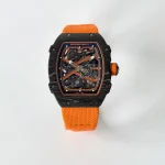 UMI Richard Mille RM 67-02 McLaren Lando Norris Black Carbon TPT Orange Fabric Strap Super Clone Watch image 2