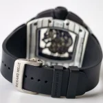 UMI RM 61-01 Yohan Blake Skeleton Dial White Forged Carbon Sports Super Clone Watch image 10
