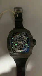 UMI Richard Mille Super Clone RM 35-02 Rafael Nadal Carbon TPT Black Strap RMAL1 Automatic Movement image 5