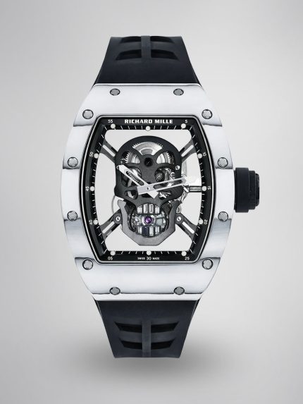 Richard Mille RM52-01 Skull Tourbillon Super Clone Super Clone Watch White Carbon TPT Skeleton Dial image 1