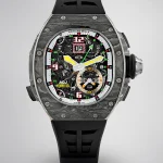 Richard Mille RM 62-01 Tourbillon Vibrating Alarm Watch Carbon TPT Case Skeleton Dial Super Clone image 1
