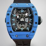 Super Clone Richard Mille RM022 Blue Carbon Skeleton Dial Automatic Movement 40x50mm image 1