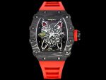 Swiss Richard Mille RM 35-02 Super Clone Watch – Premium Carbon Fiber Case, Skeleton Dial & Bold Red Strap image 2