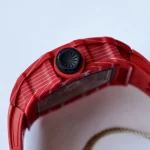 UMI RM 35-02 Rafael Nadal Red Quartz TPT Case Red Rubber Strap Super Clone Watch image 7