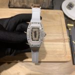 Elegant Swiss Richard Mille RM 07-01 Super Clone White Ceramic & Rose Gold Diamond Dial Watch – Luxury Style For Women image 2