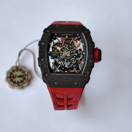 UMI Richard Mille RM 35-02 Rafael Nadal Carbon TPT Super Clone Watch - Red Strap image 2