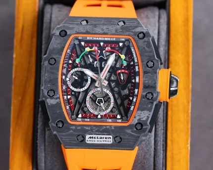 Richard Mille RM 50-03 McLaren Super Clone Tourbillon Chronograph – Super Clone Carbon Fiber Luxury Watch image 2