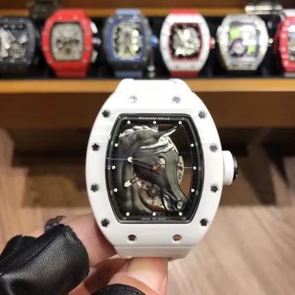 Richard Mille RM 52-02 White Horse Tourbillon Swiss Movement Super Clone image 2