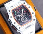 Super Clone Richard Mille RM50-03 Super Clone Chronograph Mechanical Watch - White Carbon Fiber Case image 5