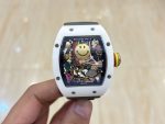 Richard Mille RM 88 Super Clone – White Ceramic, Black Strap, Swiss Tourbillon Look image 3