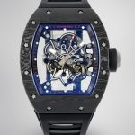Richard Mille RM055 Skeleton Watch with Black Rubber Strap – Super Clone image 1