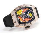 Super Clone Richard Mille RM S10 Koi Tourbillon Watch - Rose Gold & Diamond image 4