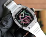 Super Clone Richard Mille RM 026 Serpent Luxury Tourbillon Watch, Diamond White Gold Case, Double Serpent Design image 3
