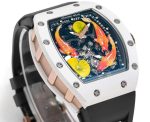 Super Clone Richard Mille RM S10 Koi Tourbillon Watch with Black Rubber Strap image 10