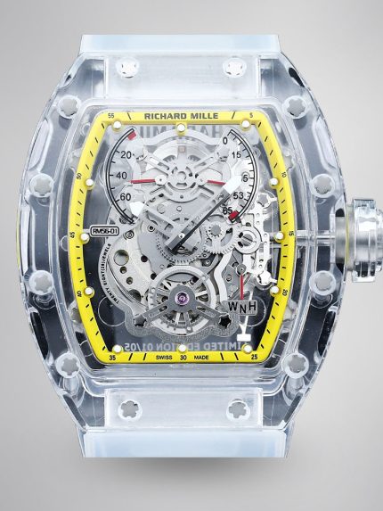 Best Swiss Super Clone Richard Mille RM56-01 Transparent Glass Case Watch – Skeleton Dial image 1