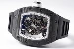 Swiss RM 055 Bubba Watson White Legend Tourbillon Skeleton 49mm NTPT Carbon Watch image 5