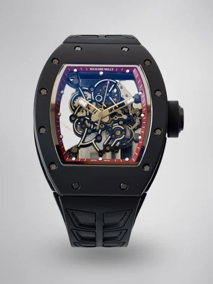 UMI Richard Mille RM 055 Bubba Watson Best Super Clone with Black Ceramic Case Red Flange RMUL2 Movement image 1