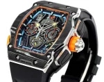 Super Clone Richard Mille RM 65-01 McLaren W1 Carbon TPT Automatic Chronograph Watch image 6