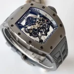 UMI Richard Mille RM 055 Bubba Watson All Grey Super Clone Skeleton Dial Ceramic Case RMUL2 Movement image 3