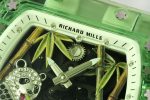 Luxury Super Clone Richard Mille RM 26-01 Panda Tourbillon Watch Full Crystal Case Skeleton Dial with White Rubber Strap image 5
