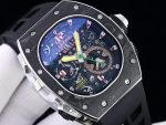 High-End Super Clone Richard Mille RM 62-01 Tourbillon ACJ Watch – Skeleton Dial, Carbon Fiber & Titanium Case image 3