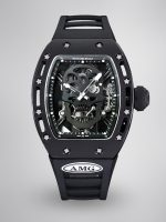 Swiss Richard Mille RM 052 Super Clone Watch – Skeleton Tourbillon, Skull Face, Black Rubber Strap, Quality image 1