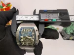 Best Super Clone Richard Mille RM 67-01 Ultra Thin Automatic 7.75mm Titanium Skeleton Watch image 5
