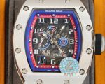 Luxury Super Clone Richard Mille RM 030 Super Clone PSG Watch, Skeleton Dial, Titanium Case, Black Rubber Strap image 6