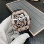 Swiss Richard Mille RM 51-01 Super Clone Tiger And Dragon Michelle Yeoh Watch with Diamond Bezel And Black Rubber Strap image 4