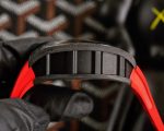 High-end Super Clone Richard Mille RM 019 NTPT Carbon Case Red Strap Tourbillon Watch Diamond Celtic Knot Skeleton Dial image 5