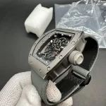 Richard Mille RM055 Bubba Watson Super Clone Titanium Skeleton Dial Gray Nylon Strap image 5