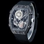 Richard Mille RM 27-05 Rafael Nadal Flying Tourbillon Super Clone Swiss Movement Carbon Fiber Case Watch image 4