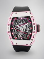 Richard Mille RM 38 02 Bubba Watson Super Clone Swiss Tourbillon 43mm White Pink Quartz TPT Skeleton Dial image 1