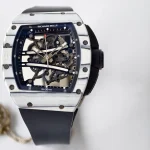 UMI RM 61-01 Yohan Blake Skeleton Dial White Forged Carbon Sports Super Clone Watch image 5