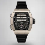 Richard Mille RM 069 Super Clone Funny Dial Skeleton Tourbillon Black Rubber Strap Luxury Men's Watch image 1
