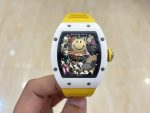 Super Clone Richard Mille RM 88 Smiley Tourbillon Watch with Gold Smiley Dial image 6