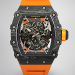 Richard Mille RM 35-02 NTPT Carbon Case Skeleton Dial Orange Rubber Swiss Automatic Super Clone image 1