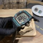 Swiss Super Clone Richard Mille RM 11-03 Carbon Turquoise Case Watch – Skeleton Dial Luxury Men's Timepiece image 6