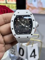 Richard Mille RM055 BBR White Ceramic Skeleton Swiss Super Clone Sports Watch, Super Clone image 4