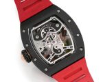 Super Clone Richard Mille RM S10 Koi Tourbillon Watch – Red Rubber Strap, Quality image 4